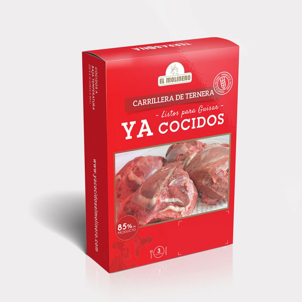 Carrillera de ternera. Lista para guisar. Ya Cocidos El Molinero.